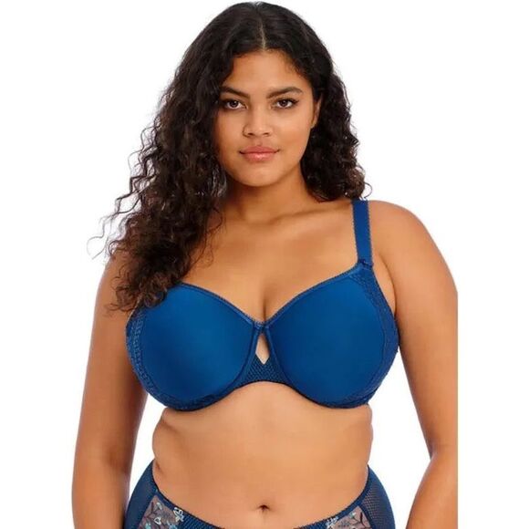 Elomi NWT Full Figure Charley Molded Spacer Underwire T-shirt Bra Petrol Blue 34